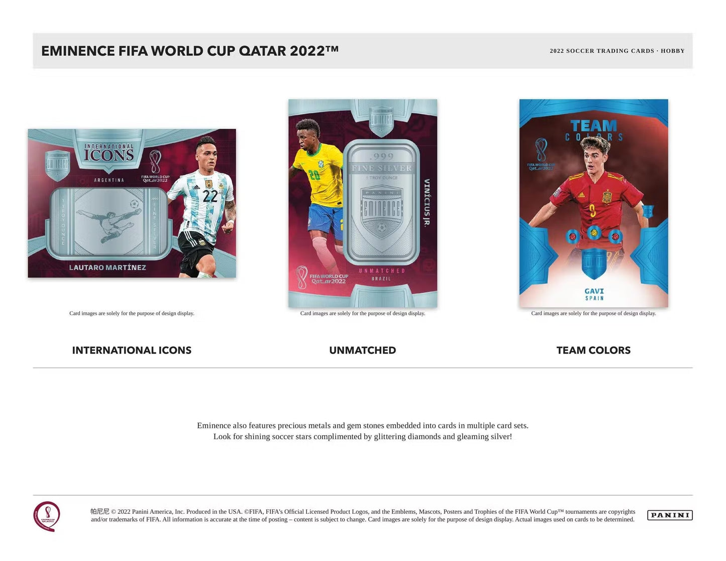 2022 Panini Eminence FIFA World Cup Qatar Soccer Hobby Case
