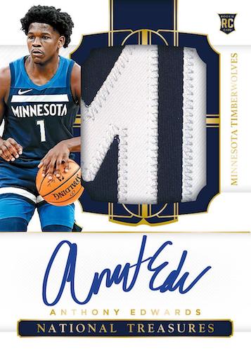 2020-21 Panini National Treasures Basketball Hobby Cards Case