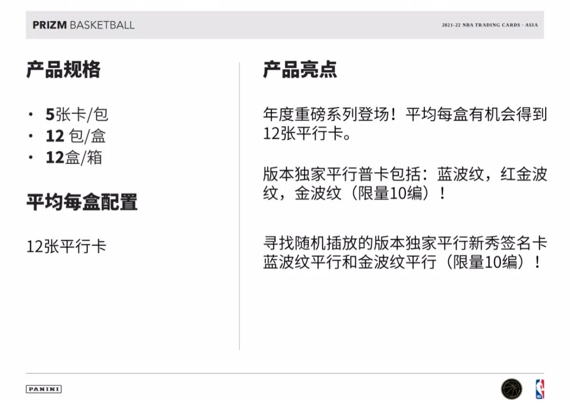 21-22 Prizm Basketball Tmall