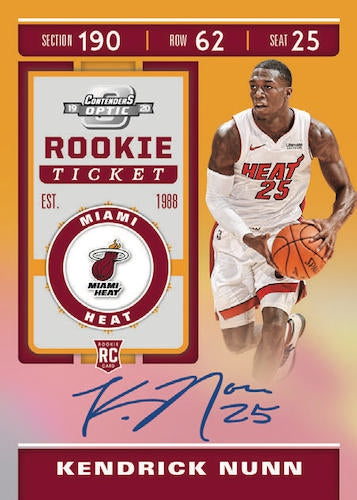 2019-20 Panini Basketball Optic Contenders