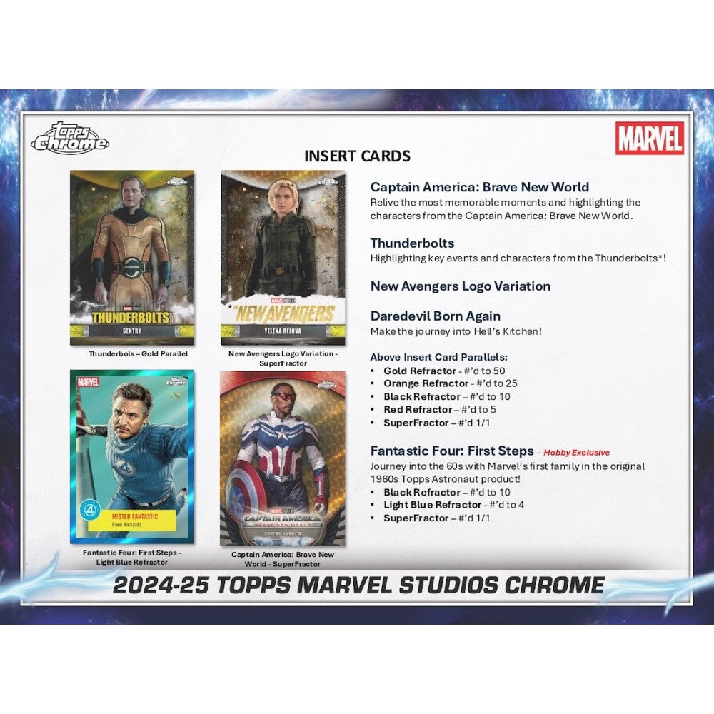 2025 Topps Marvel Studios Chrome Hobby Box