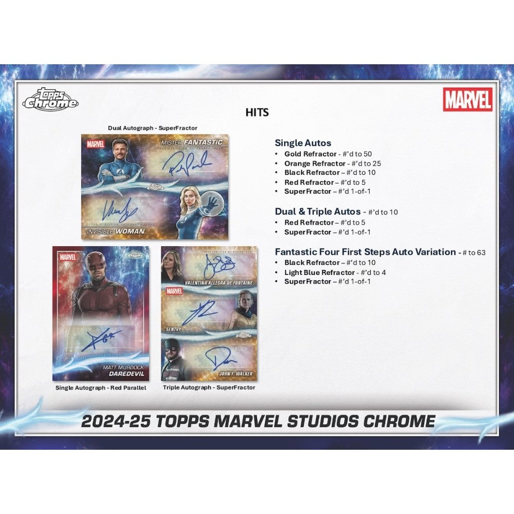 2025 Topps Marvel Studios Chrome Hobby Box