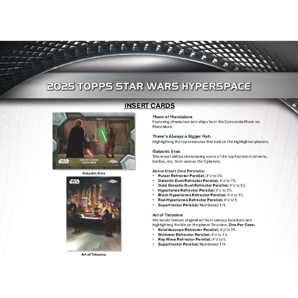 2025 Topps Star Wars Hyperspace Hobby Box