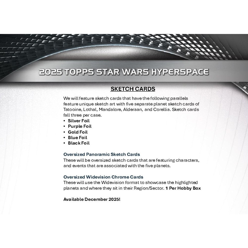 2025 Topps Star Wars Hyperspace Hobby Box