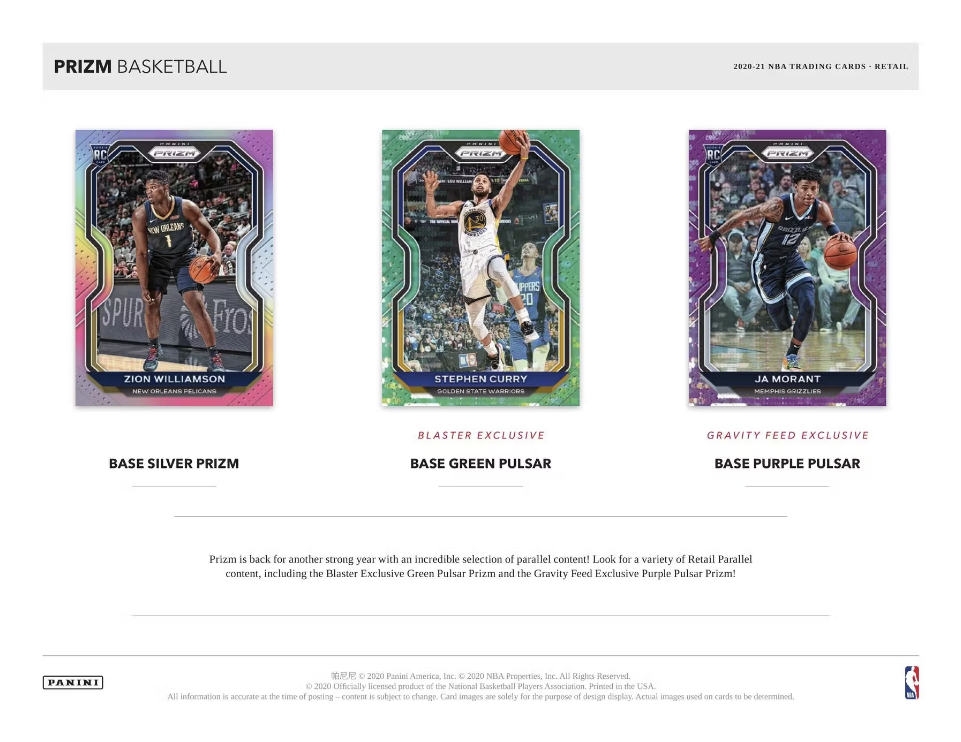 2020-21 Panini Prizm Basketball Cello Multi Box