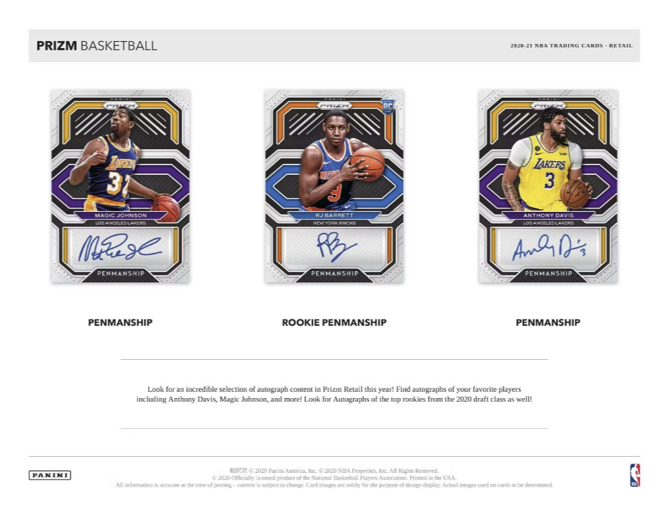 2020-21 Panini Prizm Basketball Cello Multi Box