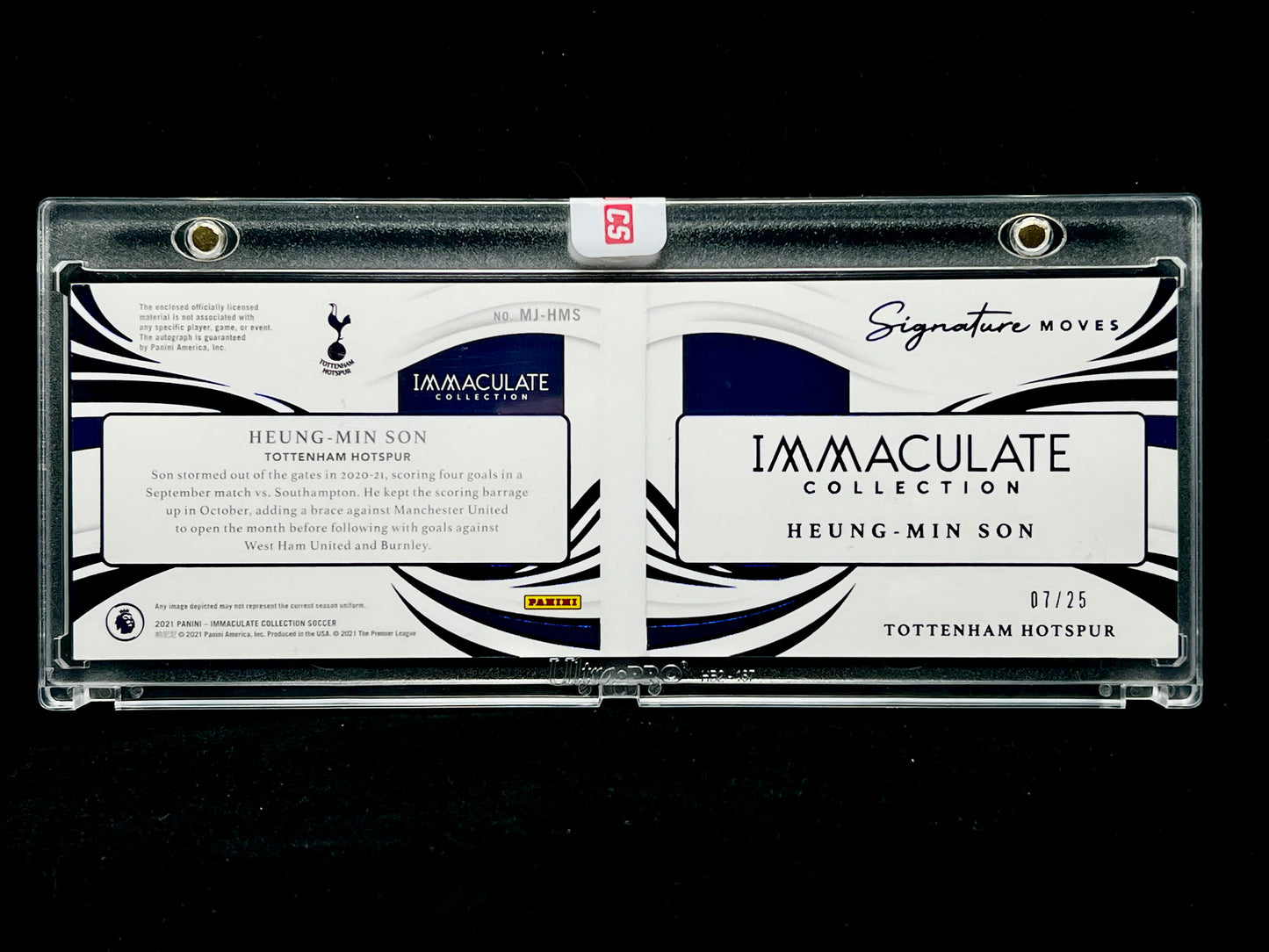 Heung-Min Son Immaculate 2021 Jersey number 07/25