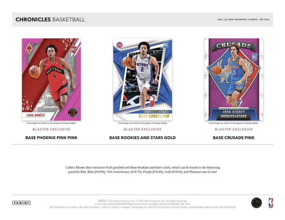 2021-22 Panini Chronicles Basketball Hanger Pack