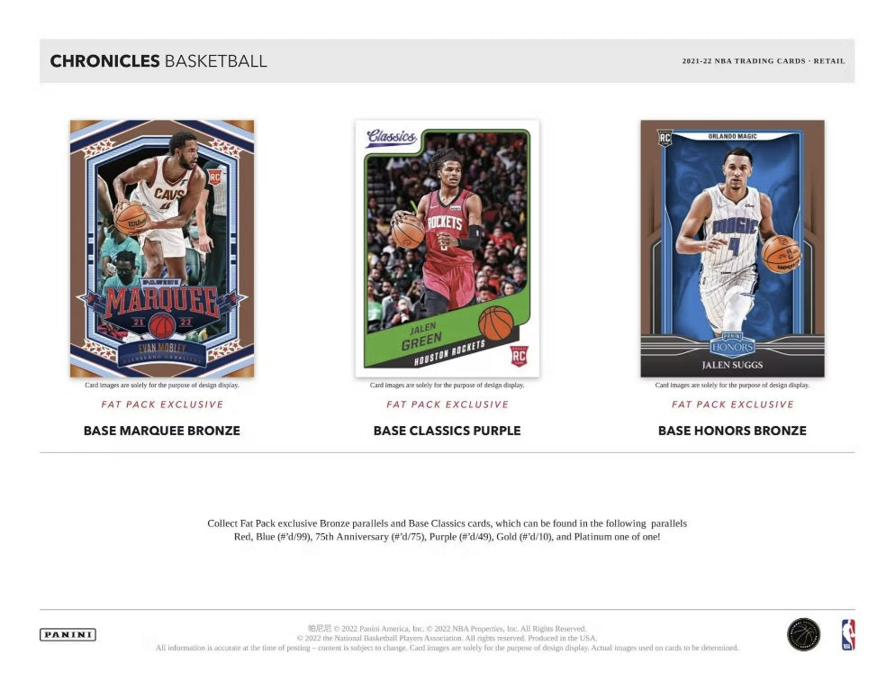 2021-22 Panini Chronicles Basketball Hanger Pack