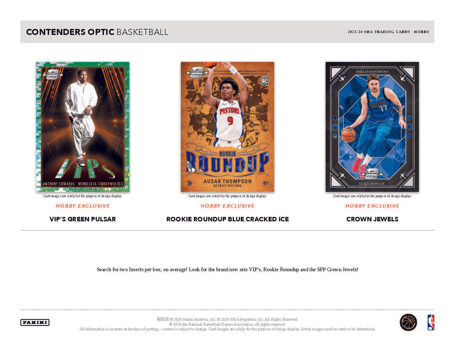 2023-24 Panini Contenders Optic Basketball Hobby Box