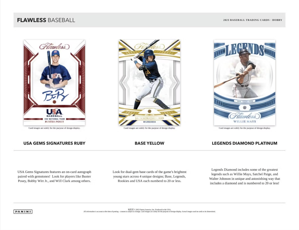 2023 Panini Flawless Baseball Hobby Case