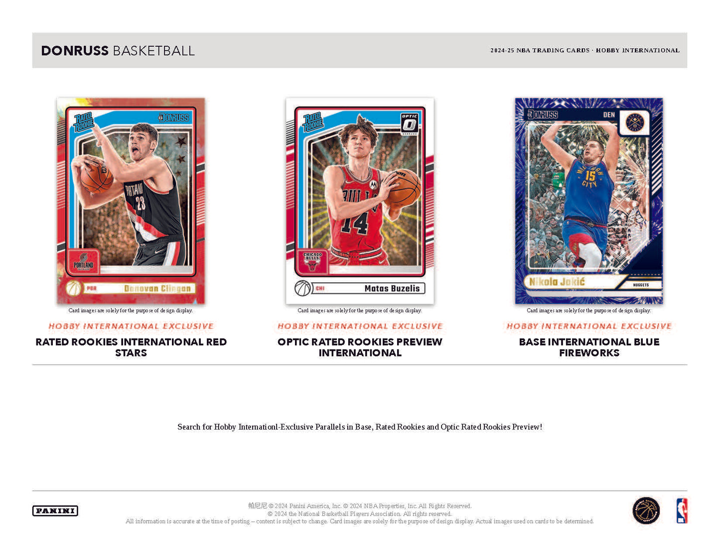 2024-25 Panini Donruss Basketball Hobby International Box