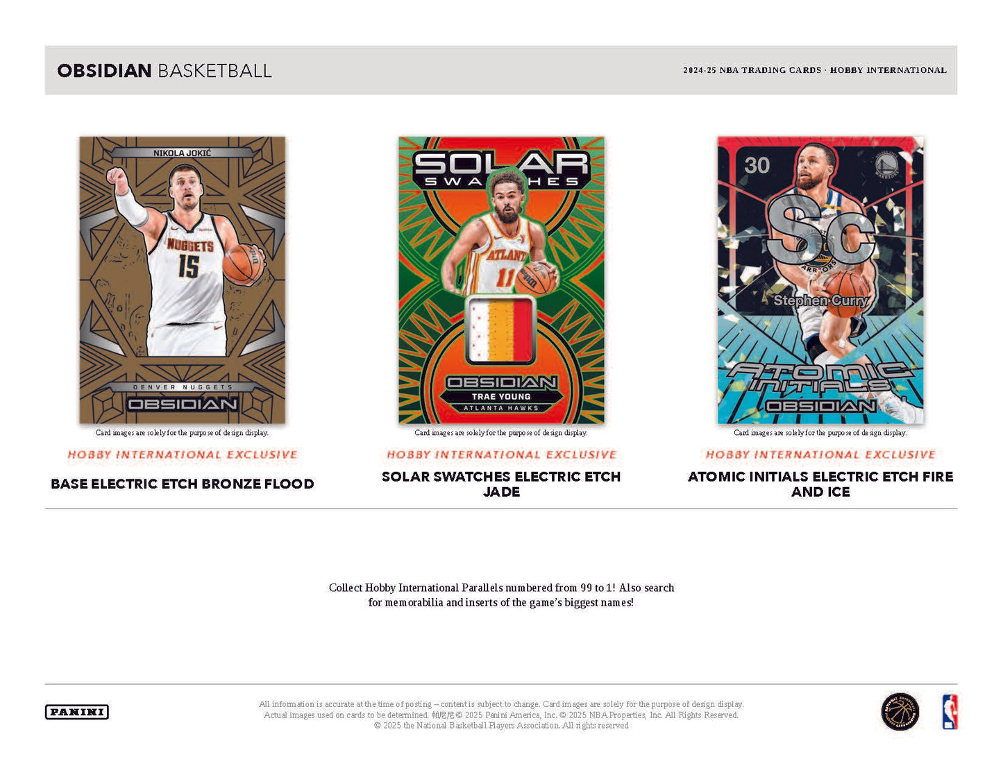 2024-25 Panini Obsidian basketball International Box