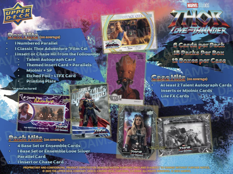 Marvel Studios Thor Love and Thunder Trading Cards Hobby Box (Upper Deck 2024)