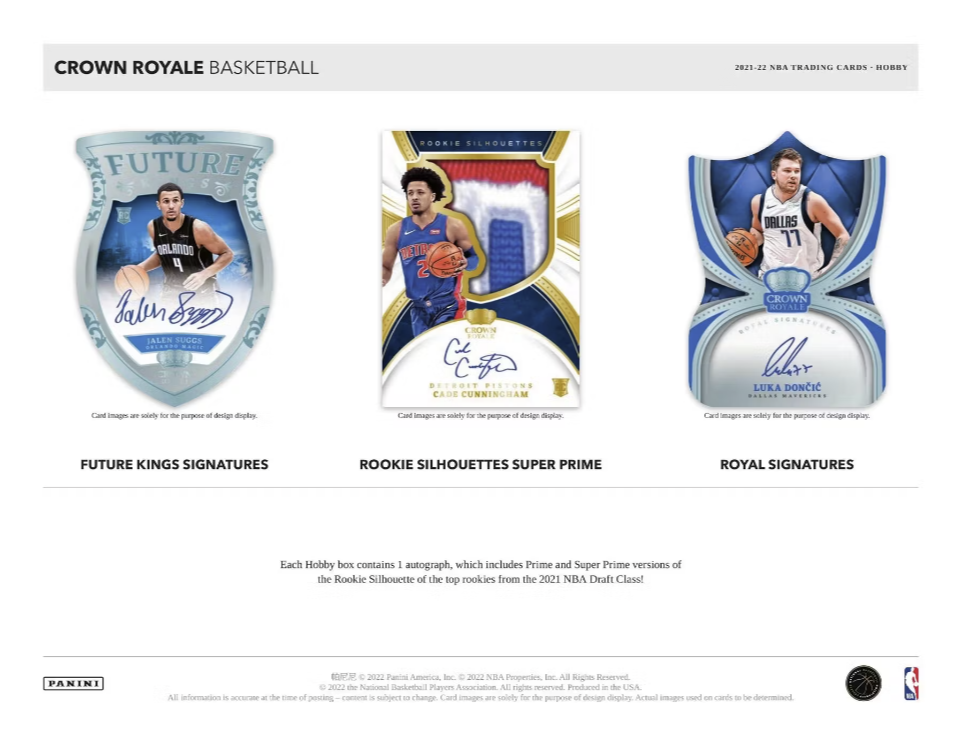 2021-22 Panini Crown Royale Basketball Hobby