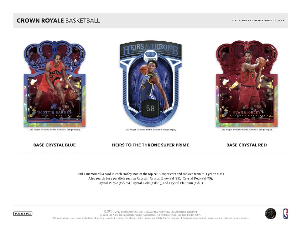 2021-22 Panini Crown Royale Basketball Hobby