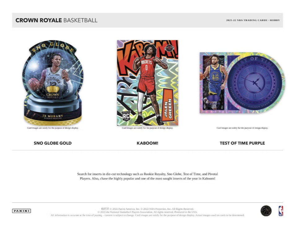 2021-22 Panini Crown Royale Basketball Hobby
