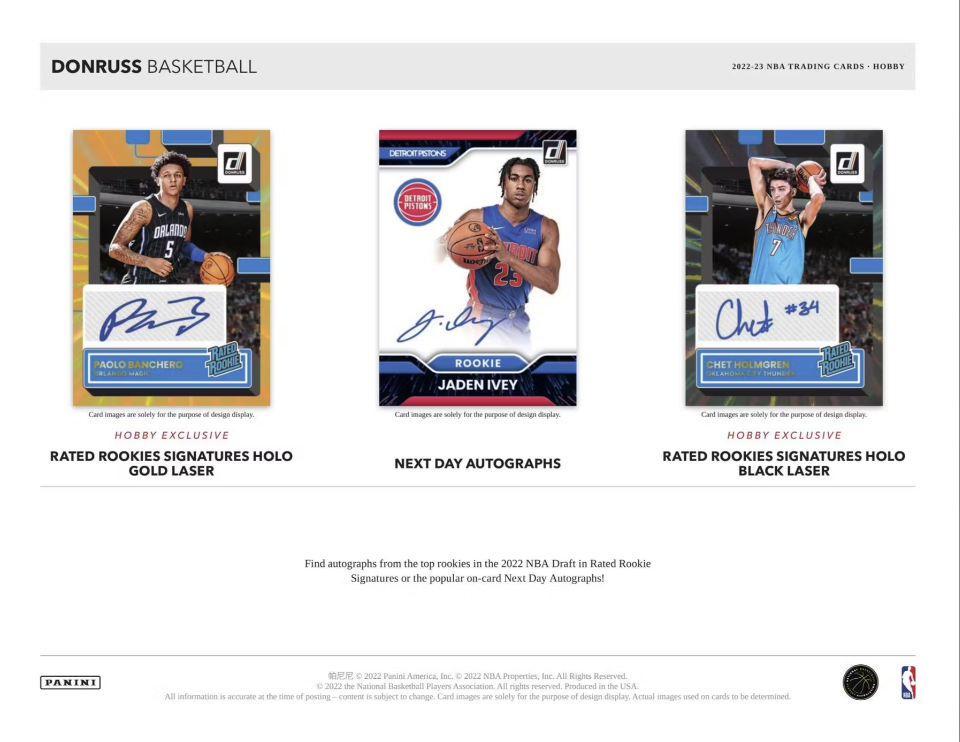2022-23 Panini Donruss Basketball Hobby