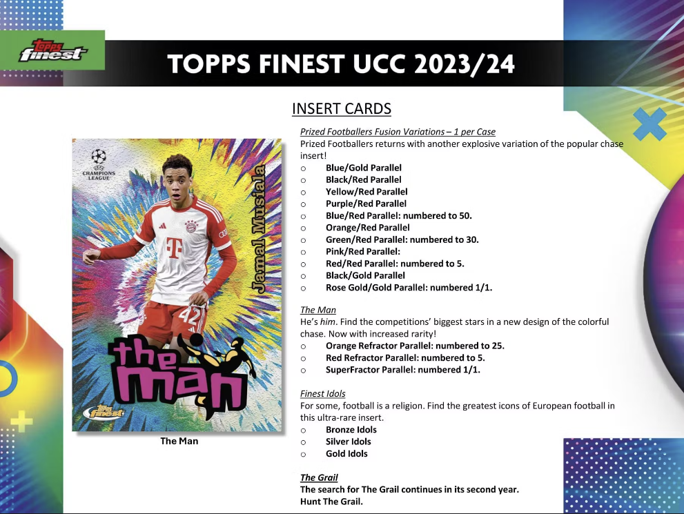 2023-24 Topps UEFA Club Competitions Finest Soccer Hobby