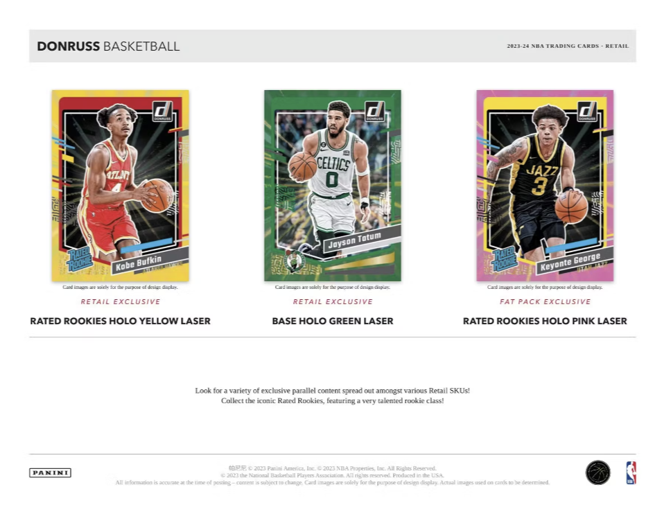 2023-24 Panini Donruss Basketball Fat Pack Cello