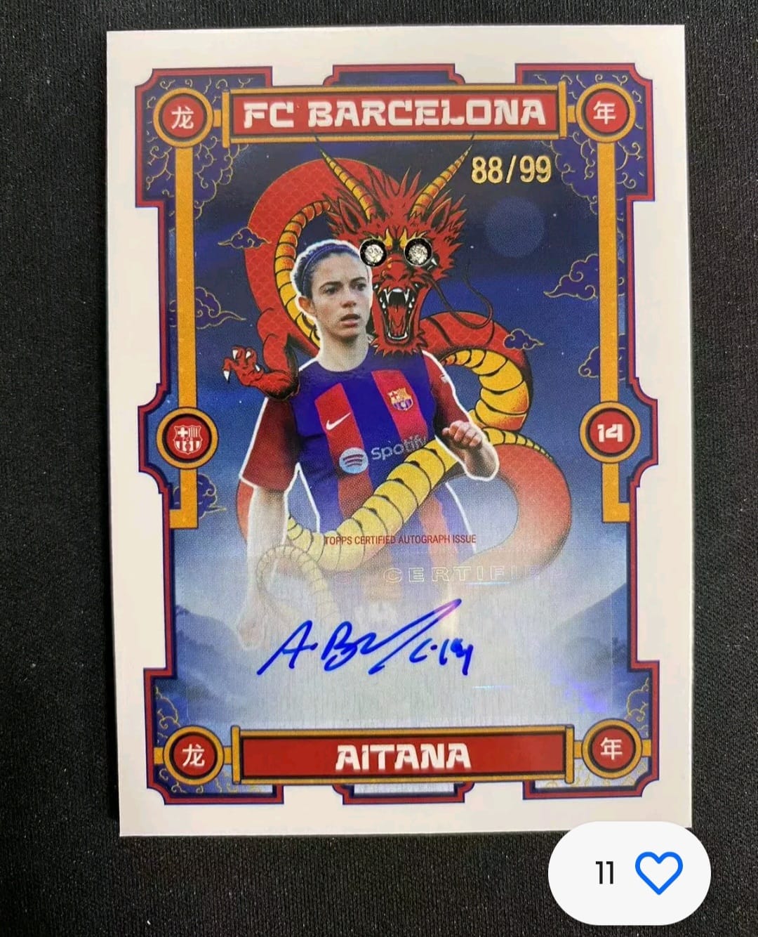 2023-24 Topps FB Barcelona The Year of The Dragon