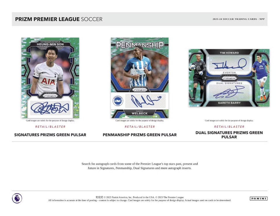 2023-24 Panini Prizm Premier League EPL Soccer 6-Pack Blaster Box (Pink Mosaic Prizms)