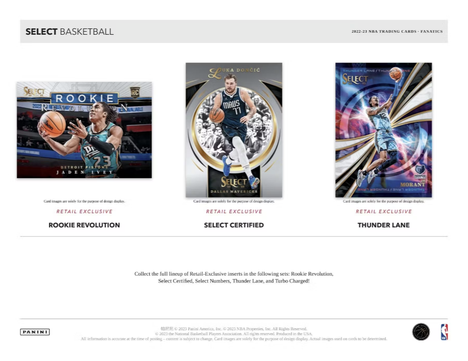 2022-23 Panini Select Basketball Fanatics Blaster Box (Green Ice Prizms)