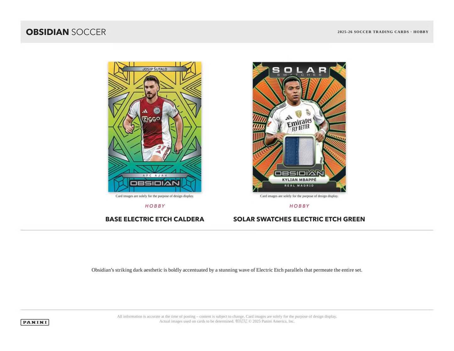 2025-26 Obsidian Soccer Hobby Box