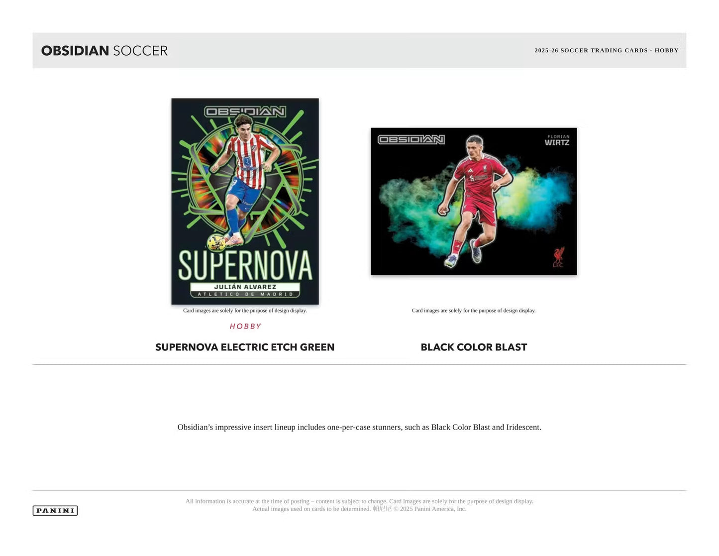 2025-26 Obsidian Soccer Hobby Box