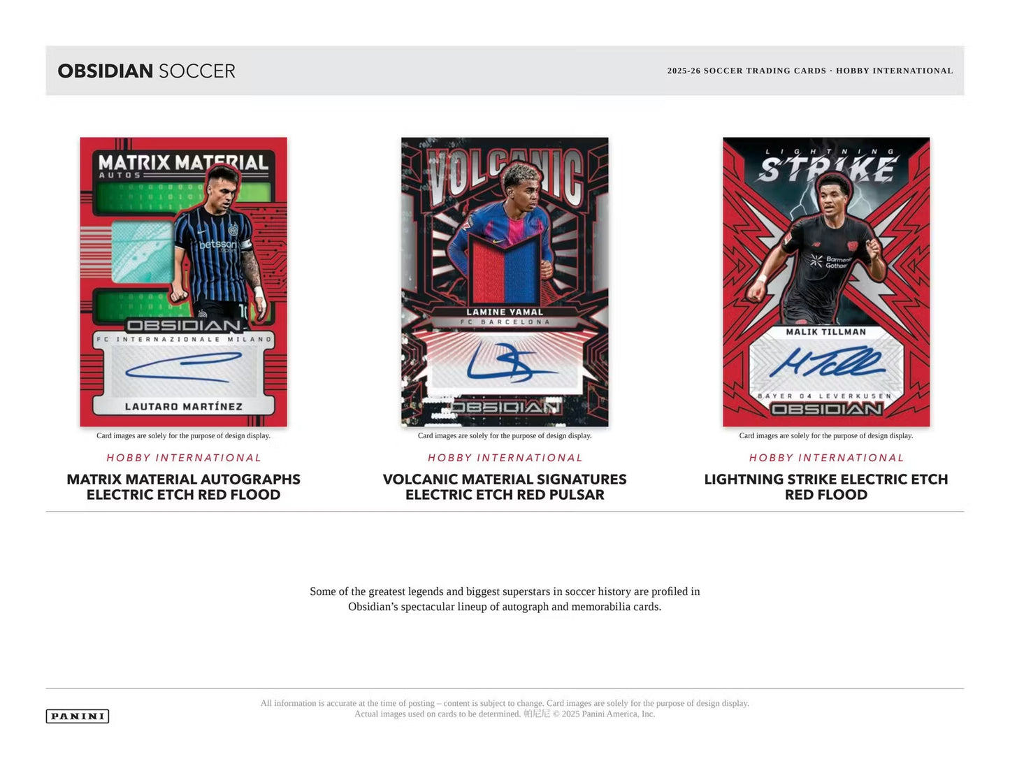 2025-26 Panini Obsidian Soccer Hobby International Box