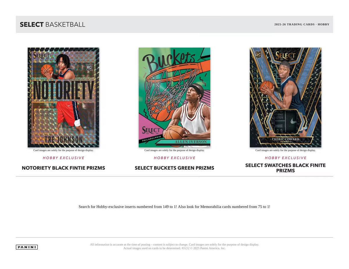 2025-26 Panini Select Basketball Hobby Box