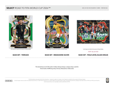 2025-26 Panini Select Road to FIFA World Cup Soccer Mega Box