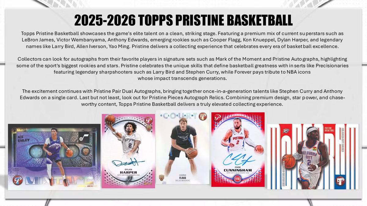 2025-26 Topps NBA Pristine Basketball Hobby Box