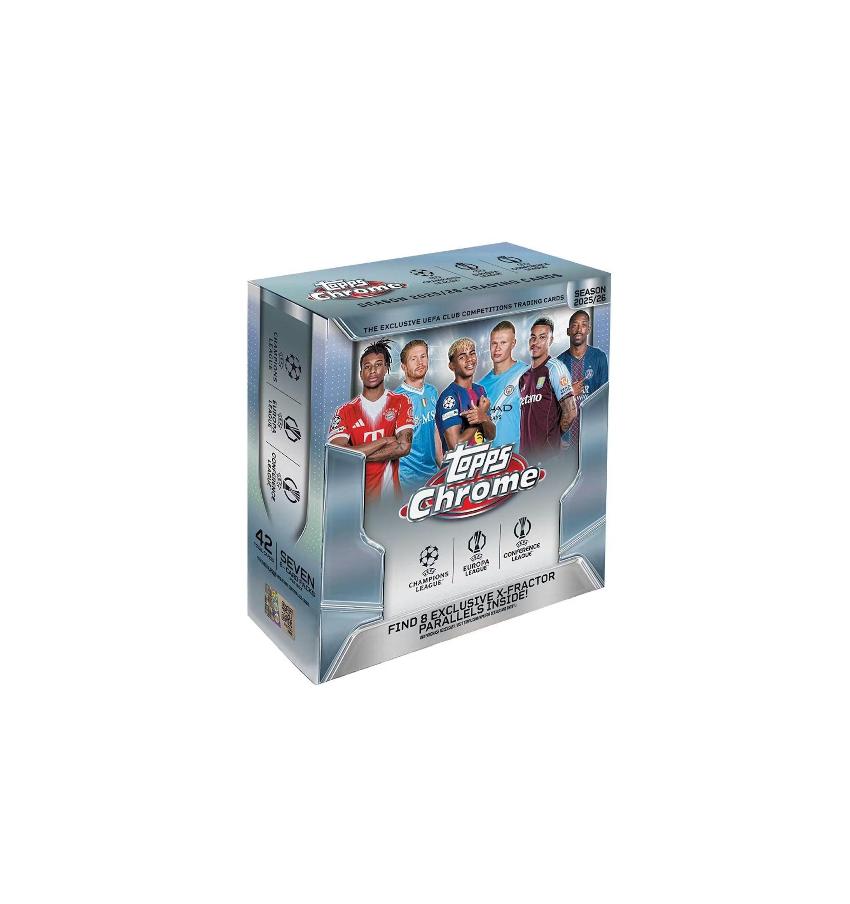 2025-26 Topps Chrome UEFA Club Competitions Soccer Mega Box