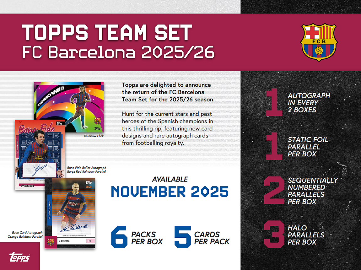 2025-26 Topps FC Barcelona Team Set Box