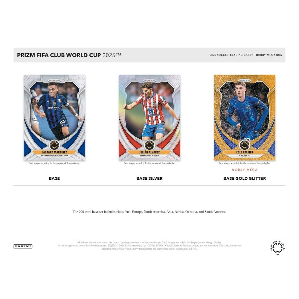 2025 Panini Prizm FIFA Club World Cup Soccer Mega Box