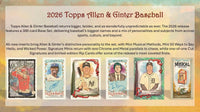 2026 Topps Allen and Ginter Baseball Blaster Box