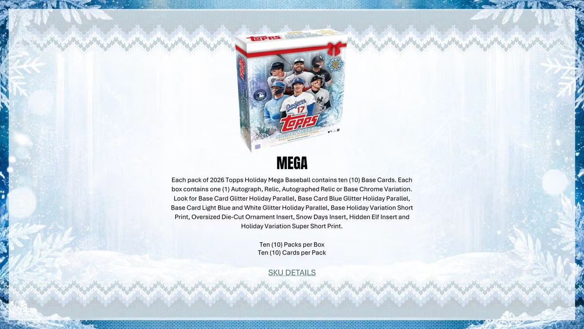 2026 Topps Holiday Baseball Mega Box