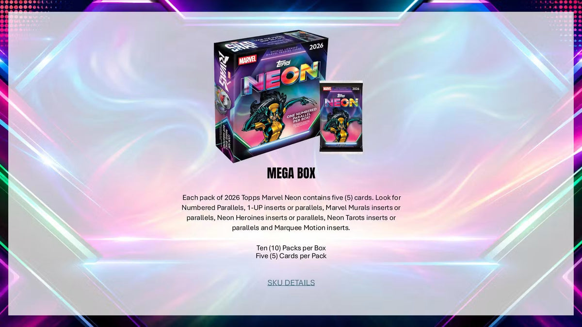 2026 Topps Marvel Neon Mega Box