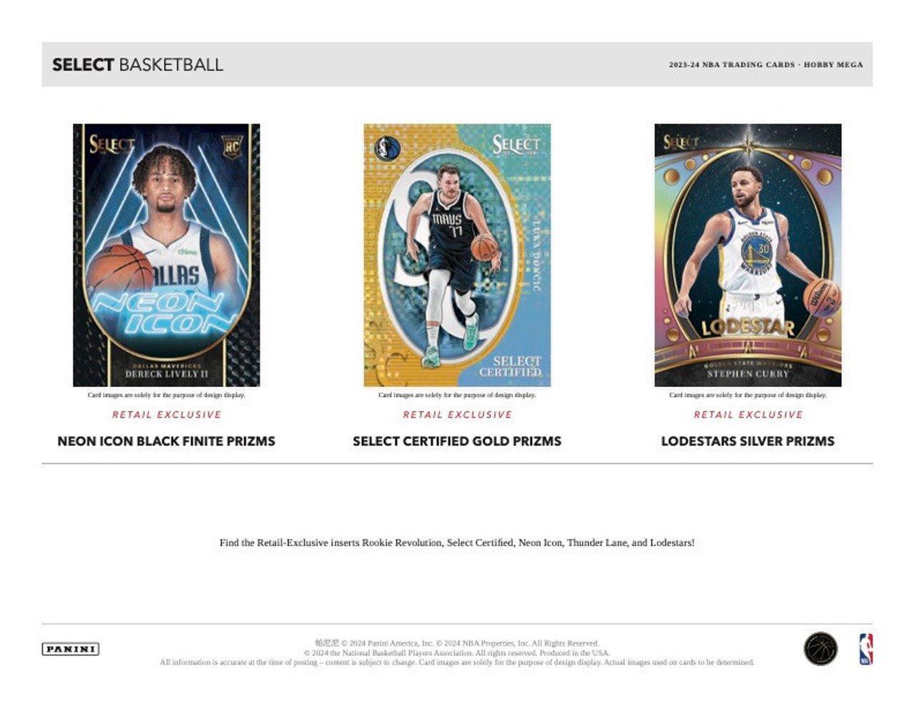 2023-24 Panini Select Basketball Mega