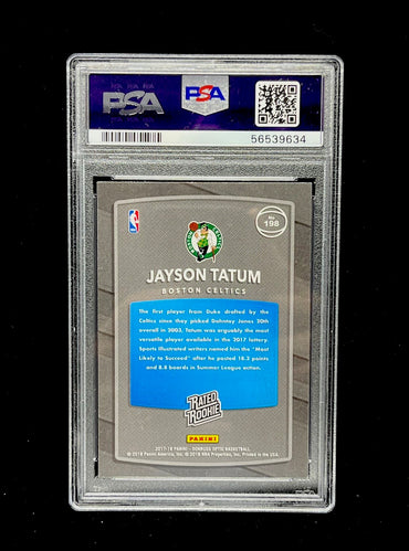 Jayson Tatum Panini Donruss Optic 2017 PSA10