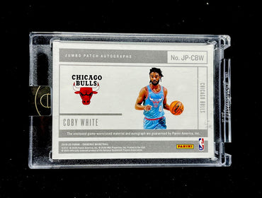 Coby White Panini Eminence 2019-20 Jumbo Patch auto 1/1