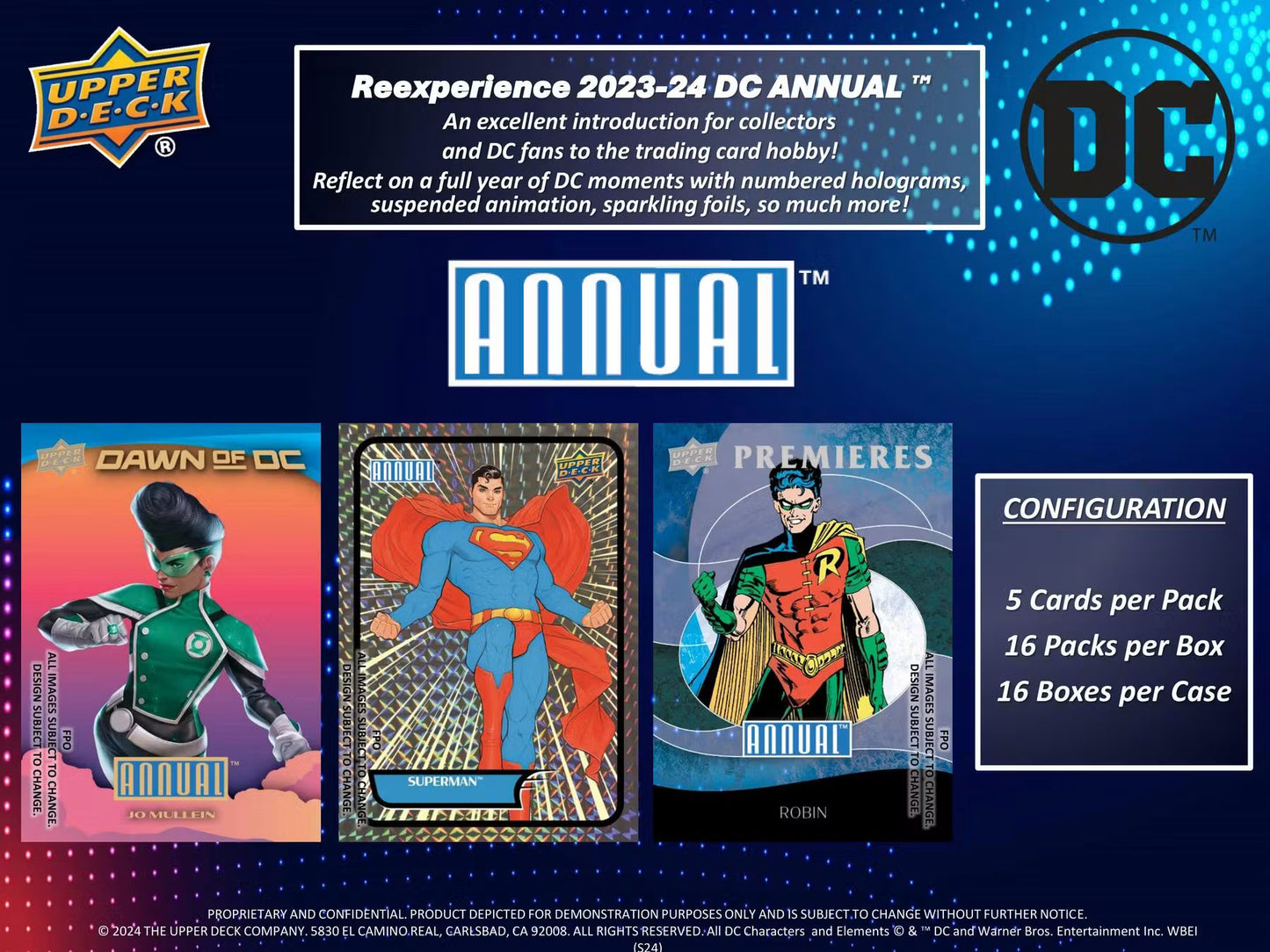 2023-24 Upper Deck DC Annual Hobby Box