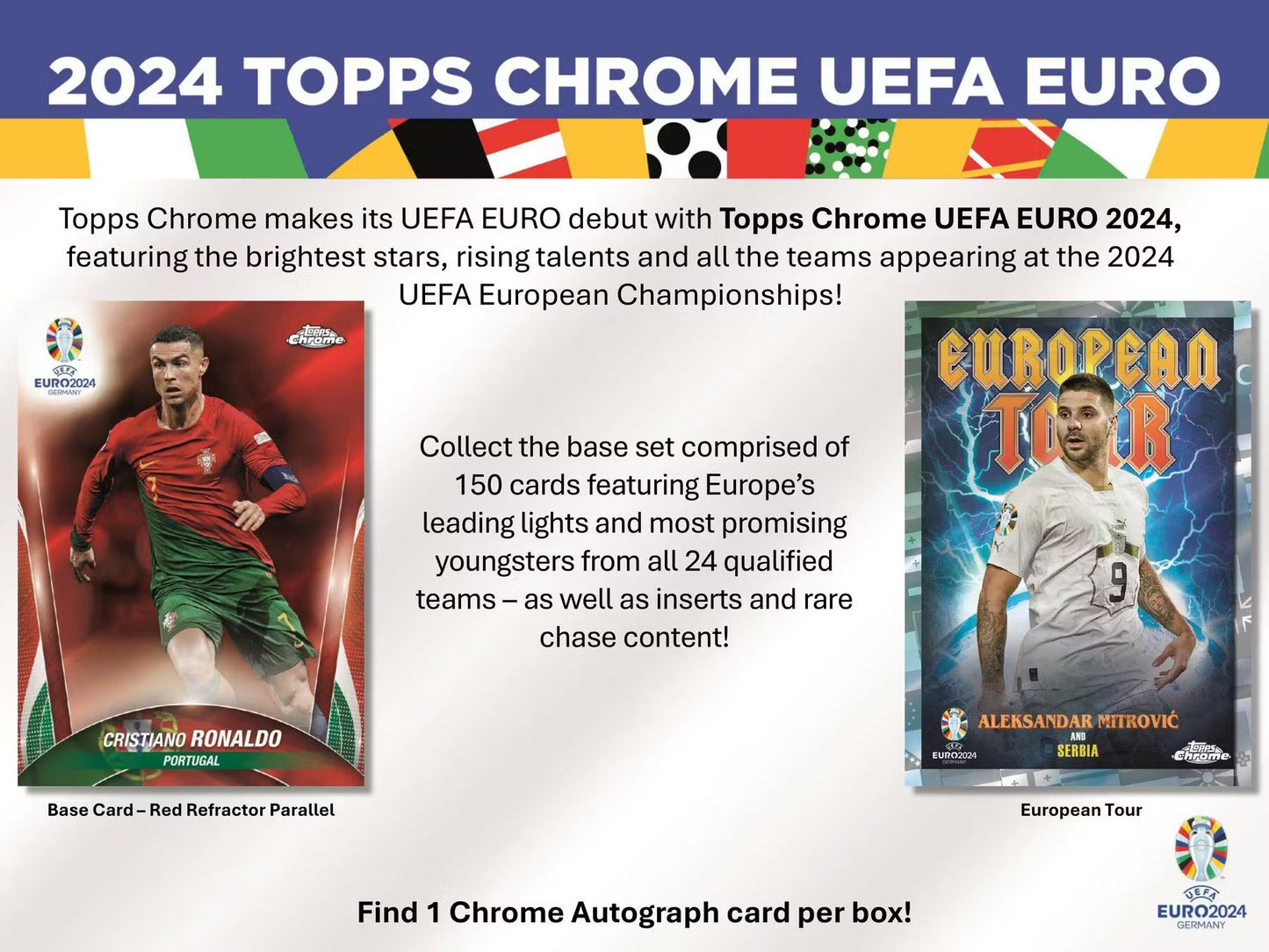 2023-24 Topps Chrome  UEFA Euro Soccer Hobby Box