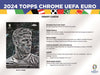 2023-24 Topps Chrome  UEFA Euro Soccer Hobby Box