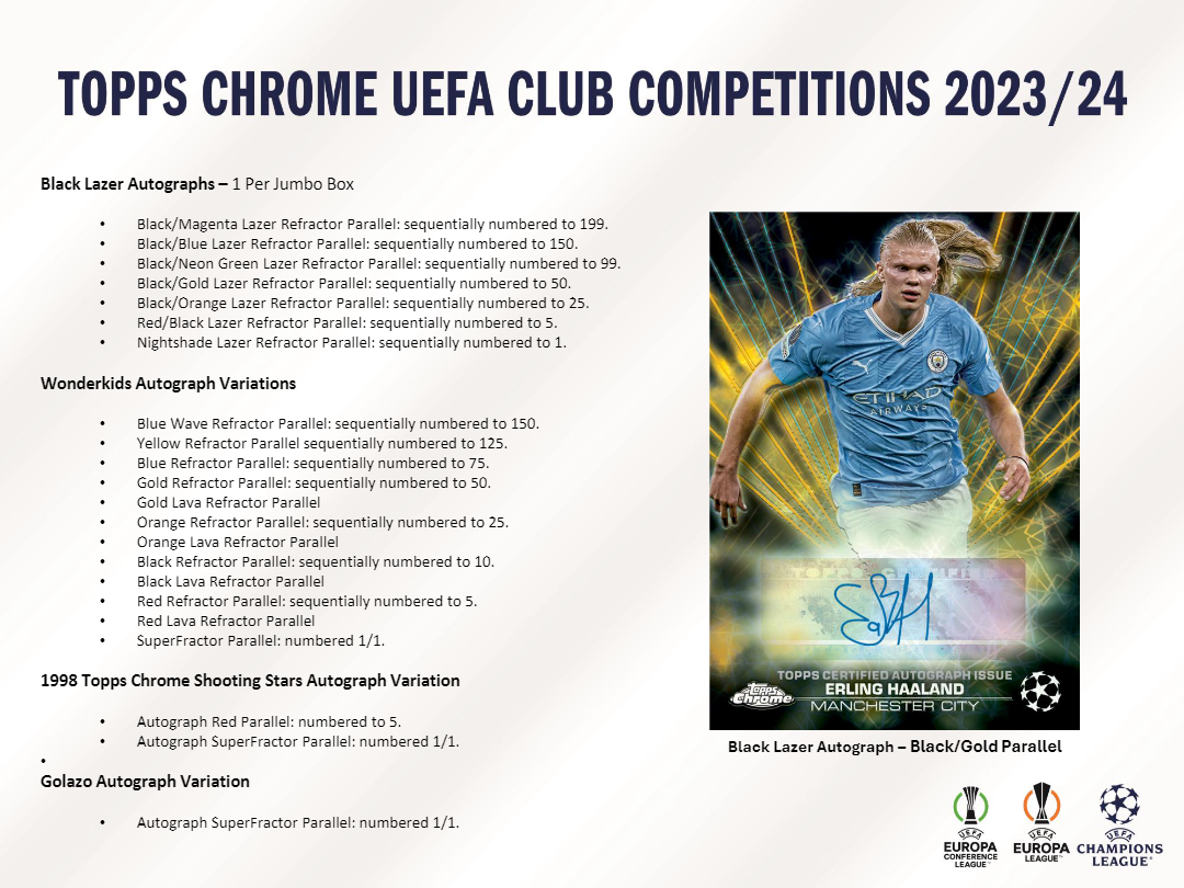 2023-24 Topps Chrome UEFA Club Competitions Jumbo Box