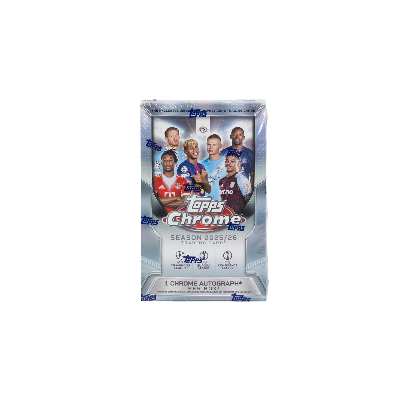 2025-26 Topps Chrome UEFA Club Competitions Soccer Hobby Box