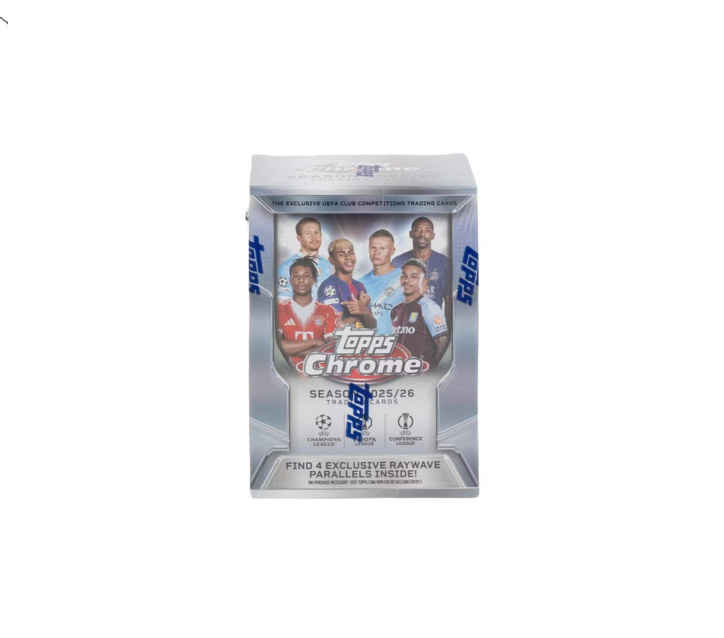 2025-26 Topps Chrome UEFA Club Competitions Soccer Blaster Box