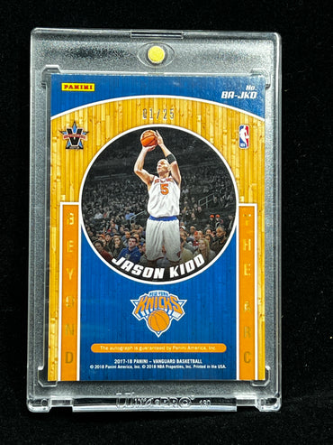 Jason Kidd Panini Vanguard 2017-18 Auto #01/25