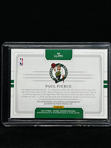 Paul Pierce Panini National Treasure 2018-19 Lasting Legacies #14/25